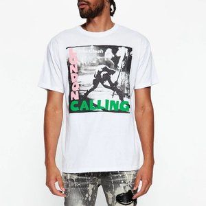 The Clash Smashing Guitar London is Calling rock Official T-Shirt 2XL XXL NWT